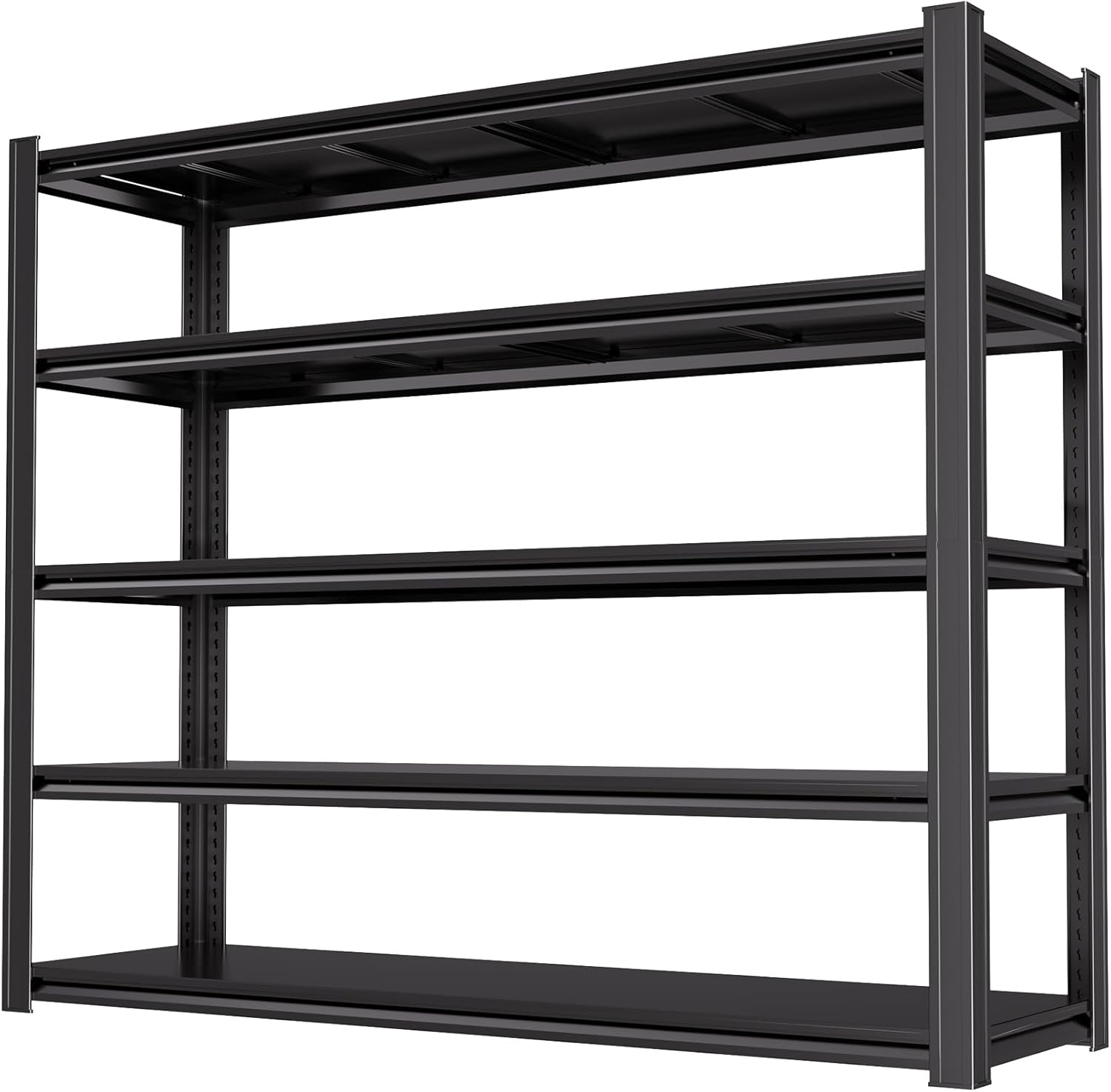 84“H Garage Shelving Heavy Duty Storage Shelves 3500 LBS Adjustable Metal Shelving Uints and Storage for Garage,Warehouse,School,Commercial,Business, 62 "W x 24 "D x 84 "H