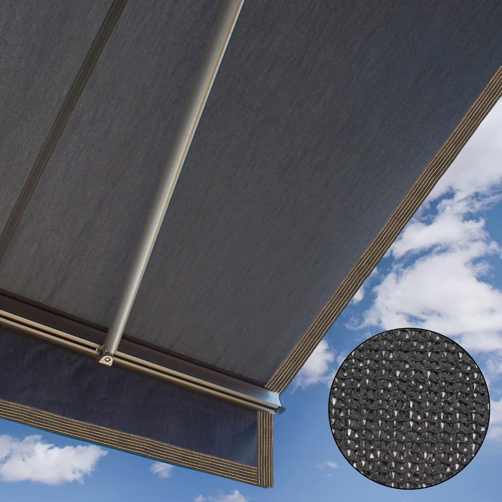 winemana 70% Black Shade Cloth, 12 x 8 FT Durable Mesh Tarp with Grommets, Resistant Garden Sun Shade Netting with Taped Edge for Plant Cover, Greenhouse, Patio, Tomatoes, Chicken Coop, Barn Kennel