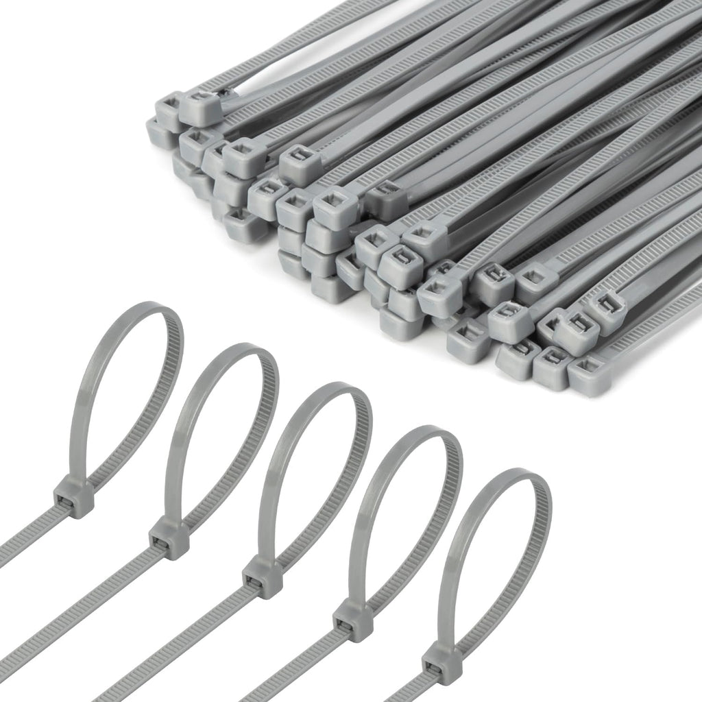 6 Inch Silver Zip Tie 1000 PCS, 18 Lbs - Small to Medium Zip Tie, Nylon PA66 UV Resistant Cable Tie for Indoor and Outdoor Use - Ideal for bundling and securing objects