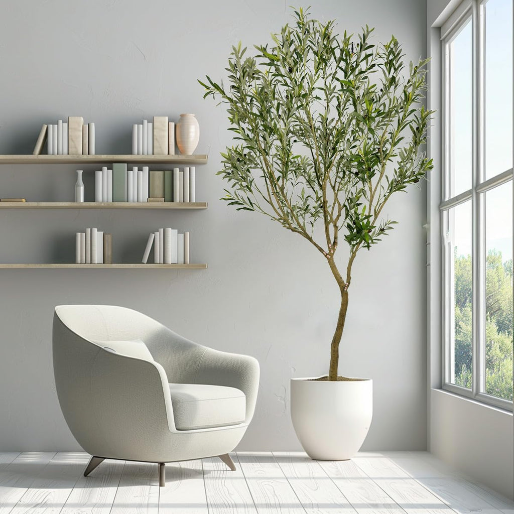 8ft Artificial Olive Tree Fake Tree Interior Decoration Tree Artificial Tree Fauk Tree