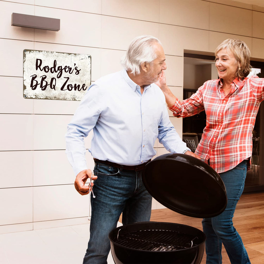 Rustic Custom Sign, Personalized Metal Signs, Gifts for Him Men Dad, Man Cave, Indoor and Outdoor Use 14x10 Inches, ACM, Fade Resistant, Made in The USA