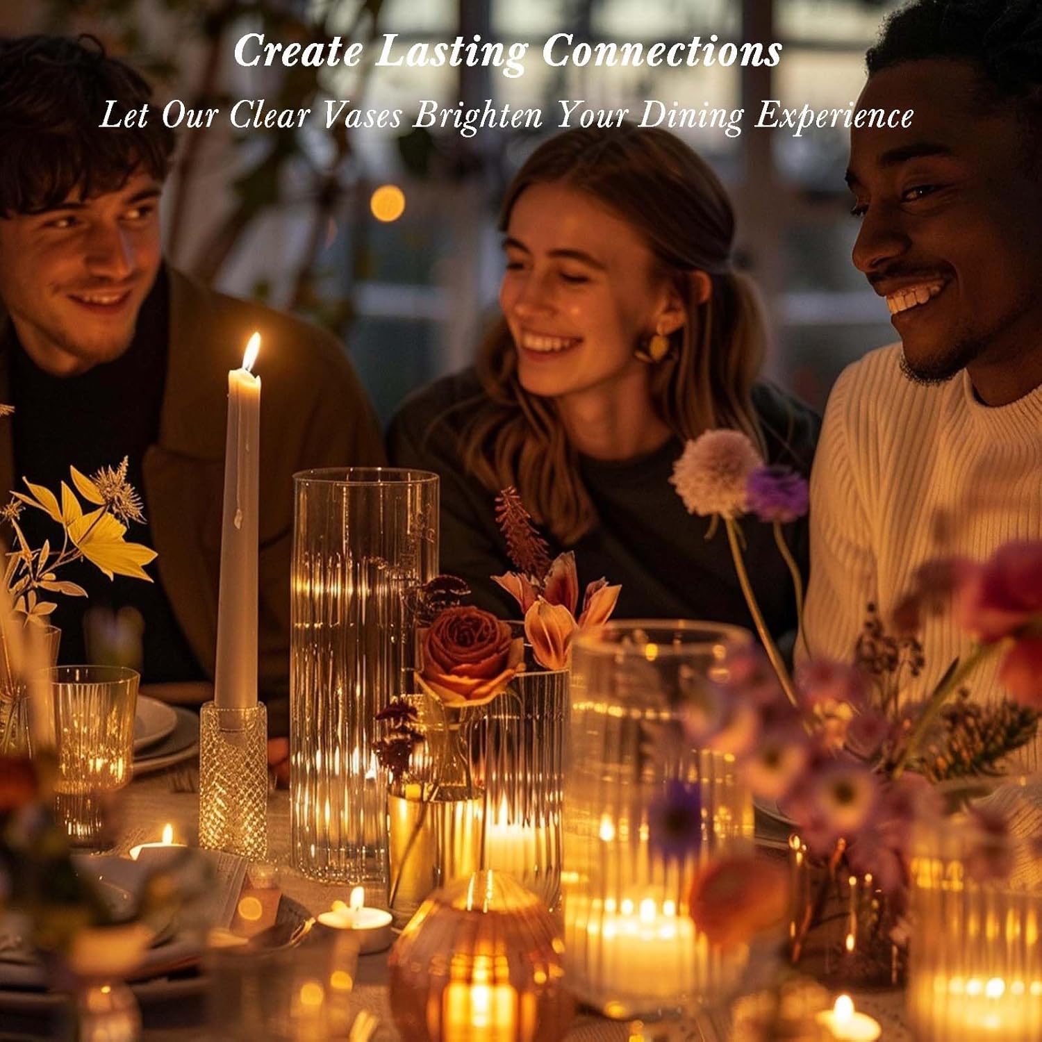 12pcs Glass Vase Cylinder Vases for Centerpieces Small Flower Glass Vases Bud Vases Home Decor Centerpiece Table Flower Vase Decorations for Office Beautification＆Holiday 6 Inch Tall