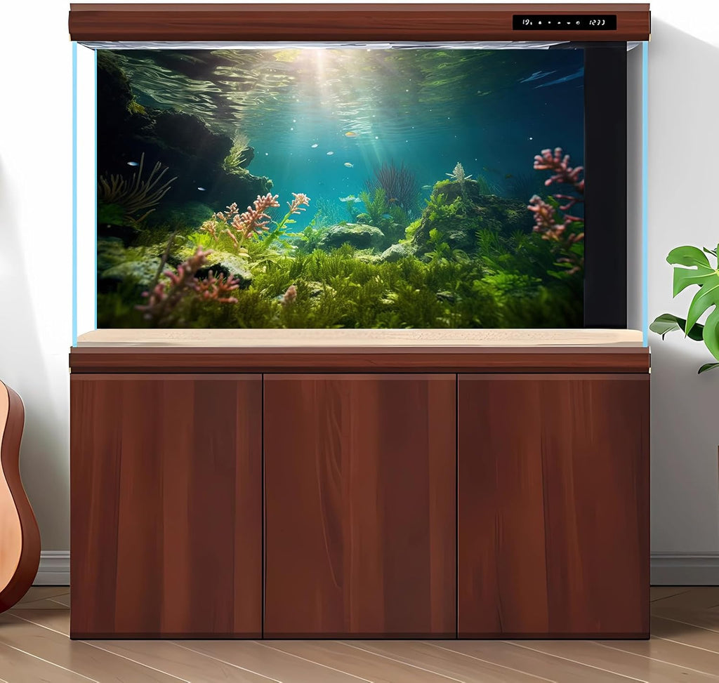 Ocean Floor Fish Tank Background Under The Sea Aquarium Background Underwater Aquatic Plants Sunray Terrarium Backgrounds Deep Sea Rock Tropical Aquarium Fish Tank Backgrounds Decors 36x24in