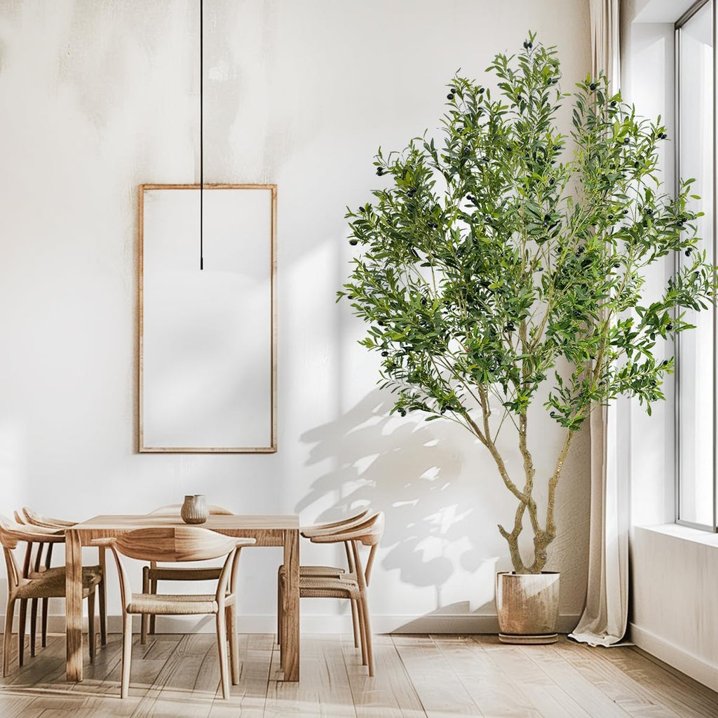 Artificial Olive Tree Fake Tree Interior Decoration Tree Artificial Tree Fauk Tree (9ft)
