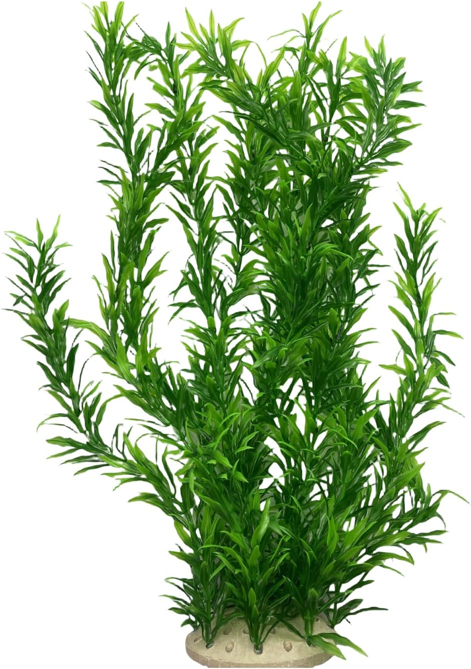 2-Pack Aquarium Plant Aquarium Decor Plastic Plants Extra Large 21 Inches Artificial Long Fish Tank Plants Tall Fish Tank Decorations Artificial Green Water Plants (Green)