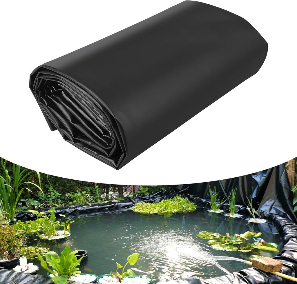 45 Mil EPDM Pond Liner 20x25ft - Fish-Safe Rubber for Outdoor Ponds, Waterfalls, Koi Fish Ponds, Landscaping - Puncture Resistant, UV Proofs, Durable, Flexible Water Barrier