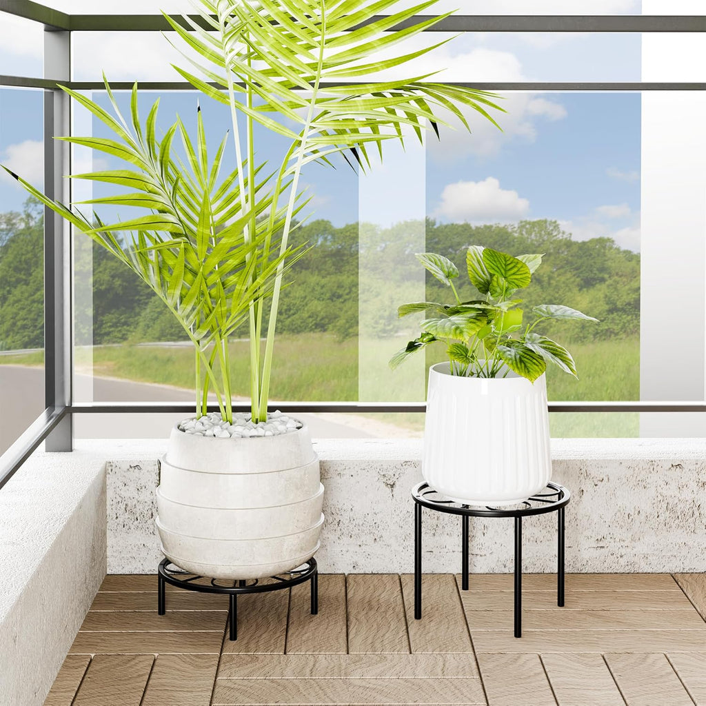 Plant Stand Plant Riser - Metal Flower Stand for Garden Home, Anti-rust Plant Holder for Multiple Plant Indoor or Outdoor.