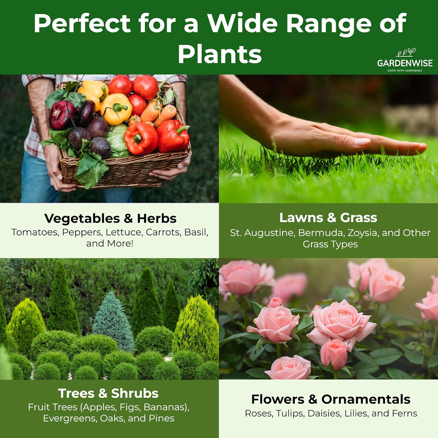 10-10-10 All-Purpose Professional Fertilizer Plant Food for Indoor/Outdoor Gardening; Premium Shrub, Tree, Flower, Vegetable and Lawn Fertilizer; Quick-Release Nitrogen (20 QUARTS)