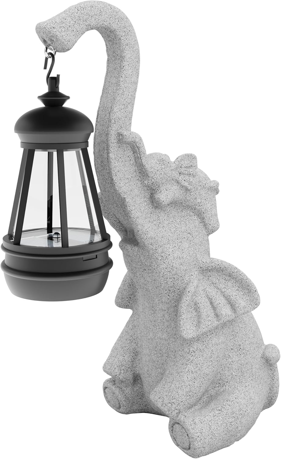 Garden Decoration, Figurine, Lawn Statue, Sculpture Ornament, Animal Figurine - Cat Resin Statue with Lantern (Trunk)