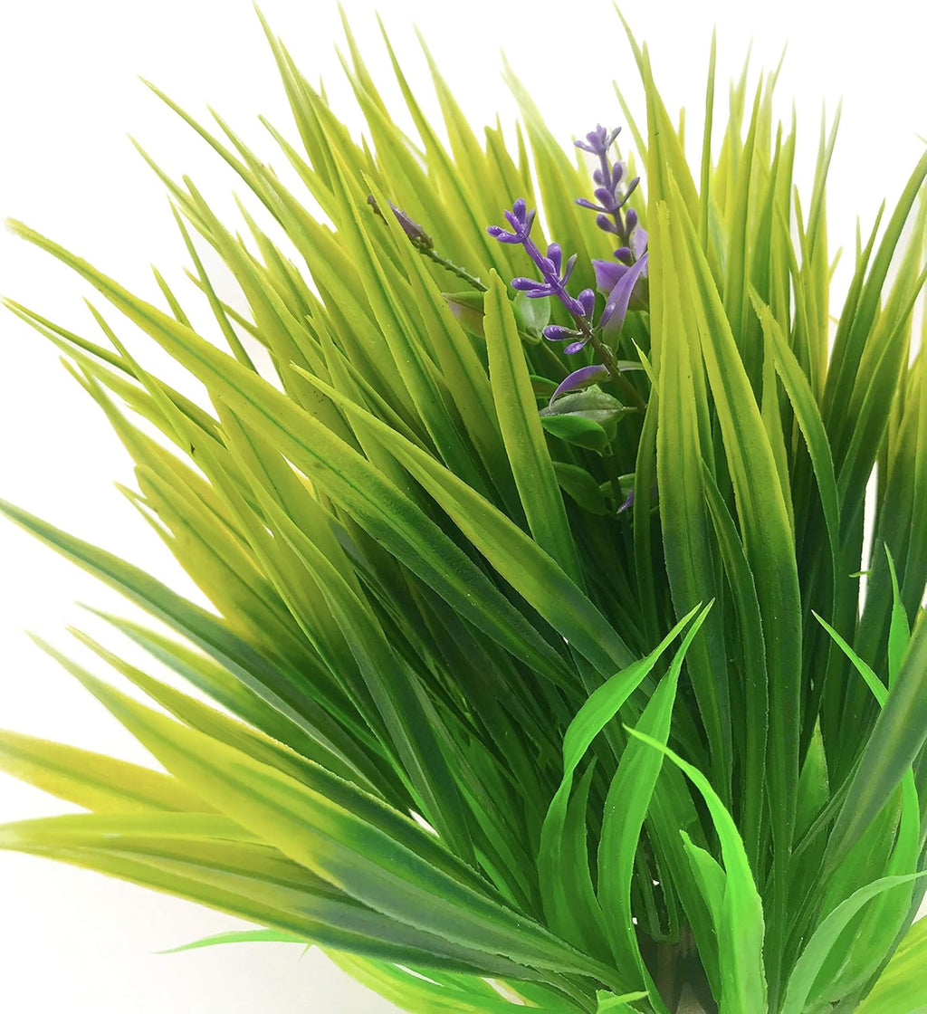 BEGONDIS 2Pcs Aquarium Decorations Fish Tank Artificial Green Water Plants Made of Soft Fabrics Plastic