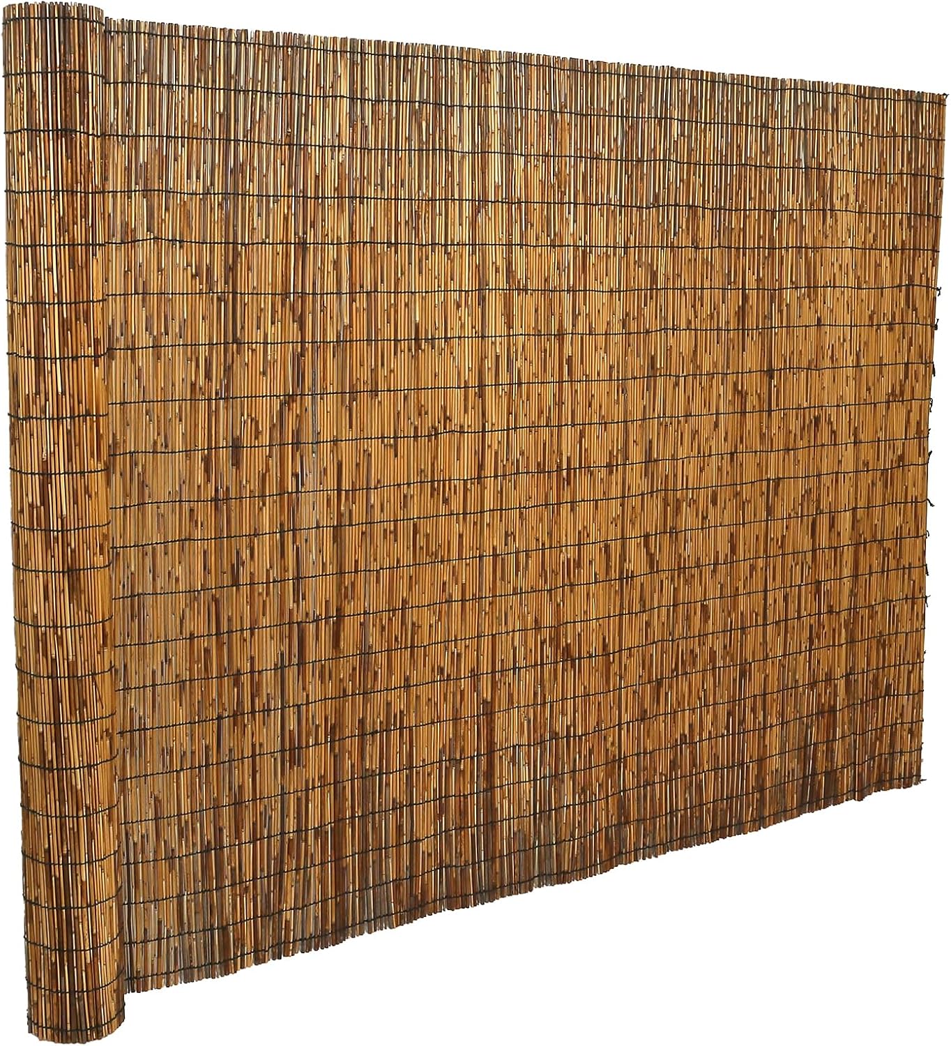 Natural Reed Fencing, Eco-Friendly Reed Fence, 5 feet High x 16.44 feet Long, Reed Screen for Backyard Patio Garden and More,Brown