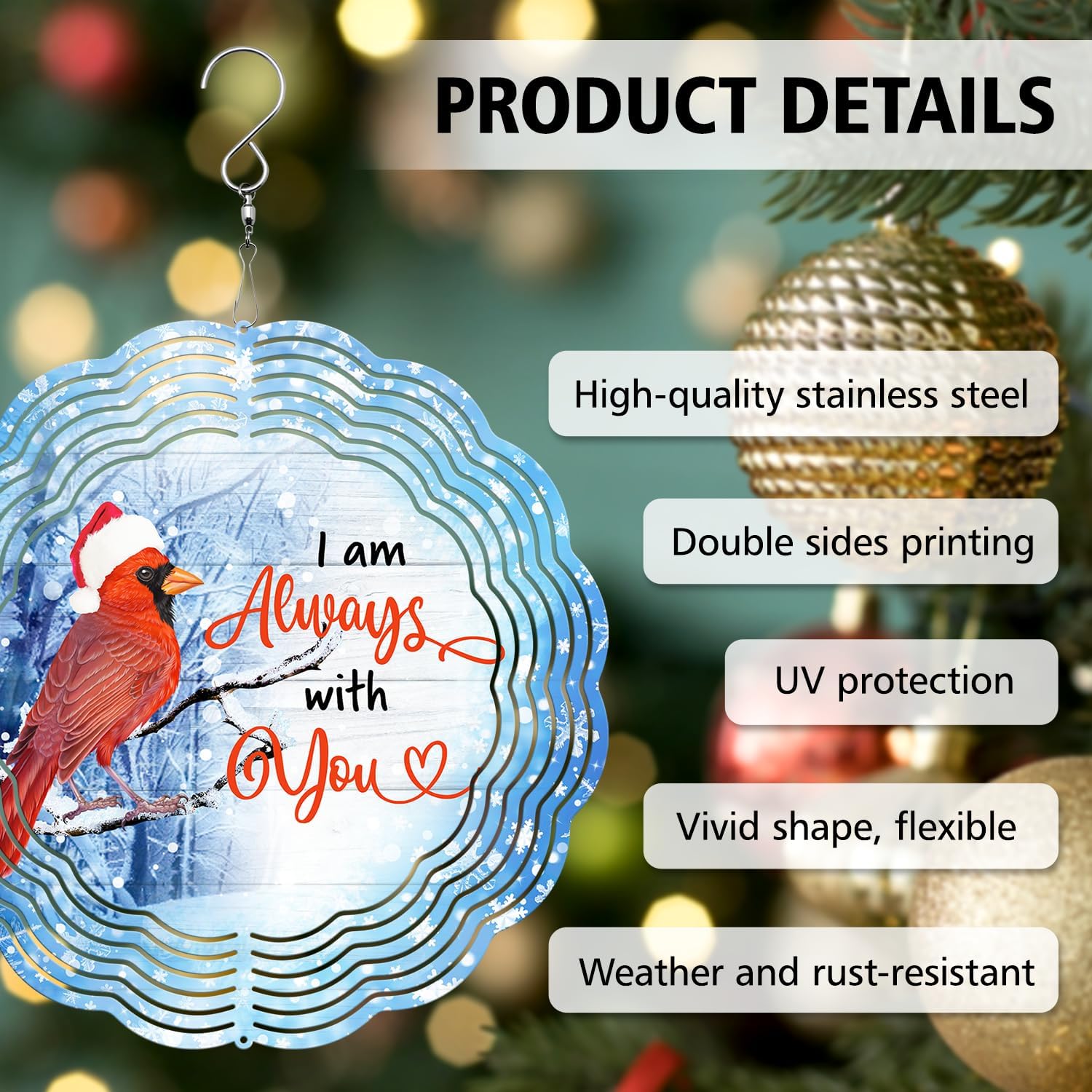 Shih Tzu Yard and Garden Wind Spinner, Unique 3D Hanging Shih Tzu Wind Spinner (Blue)