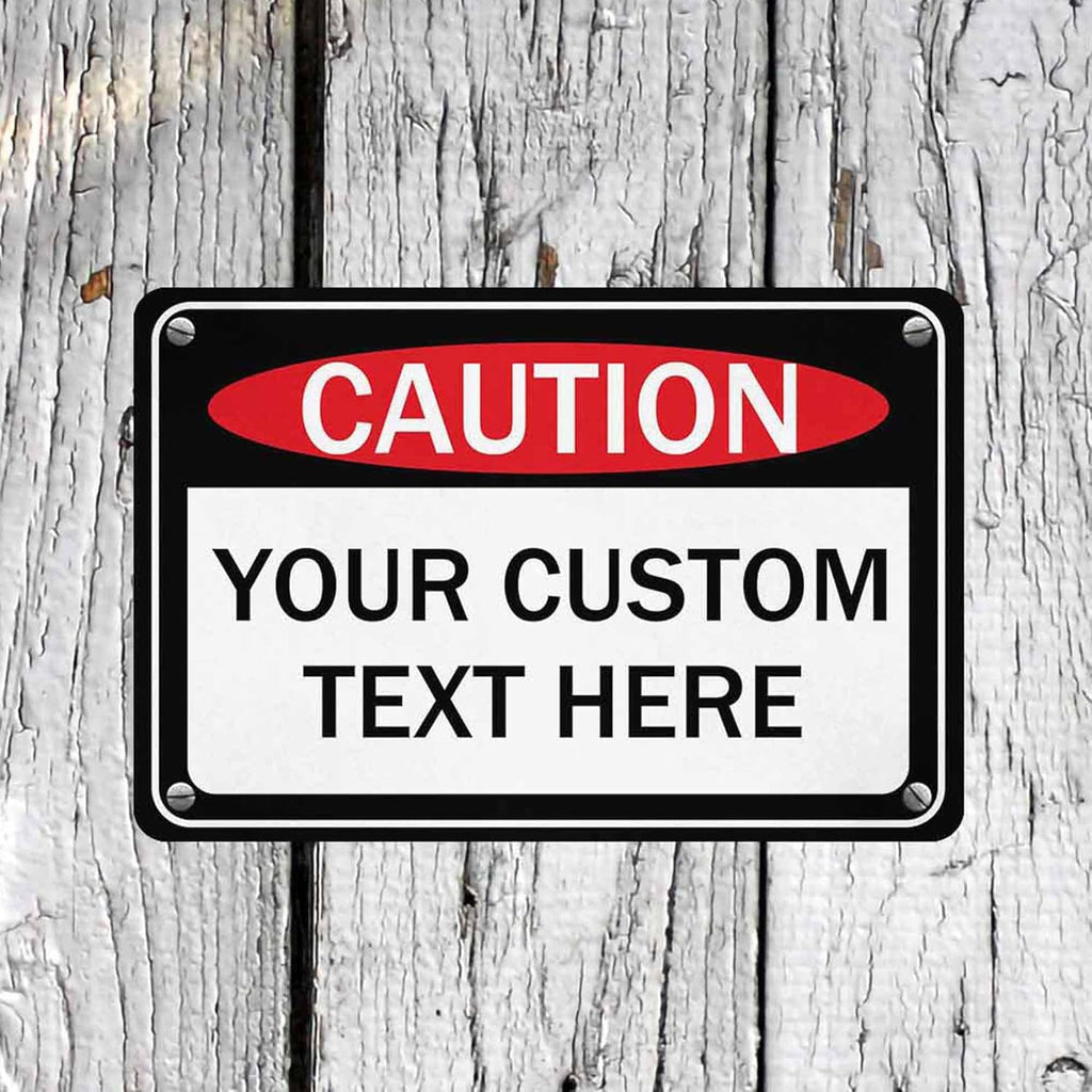 Custom Sign, Personalized Metal Signs, Customize for Office, Business, Workplace, Office, Home, Delivery Signs, Metal Sign With Your Own Image, Text,Photo, Pets, Kids Art Made in USA (Design 3)