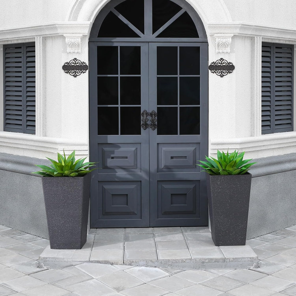 Artificial Plants Fake Agave Succulent Plant 28 Inch Big Size Faux Succulents Stems for Indoor Outdoor Realistic & Natural Home Decor Plants for Office Housewarming 2 Pack