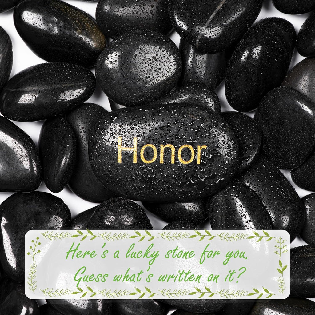 5lbs Natural River Rocks, High-Polished Pebbles for Plants Garden, 1-2 inch Decorative Black Stones, Ideal for Fish Tank, Vases, Crafting, Home Decor and Garden Landscaping Rocks,Black