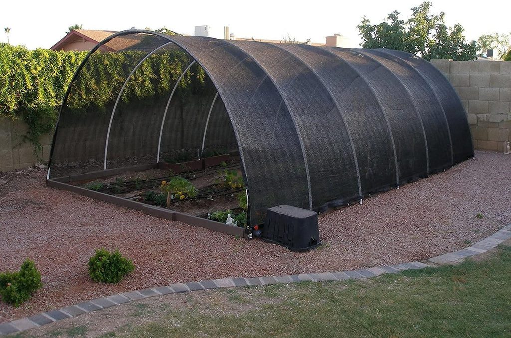 Agfabric 40% Shade Cloth 10X 10ft Sun Shade Fabric Sunblock Shade Cloth Cover with Clips for Plants, Black