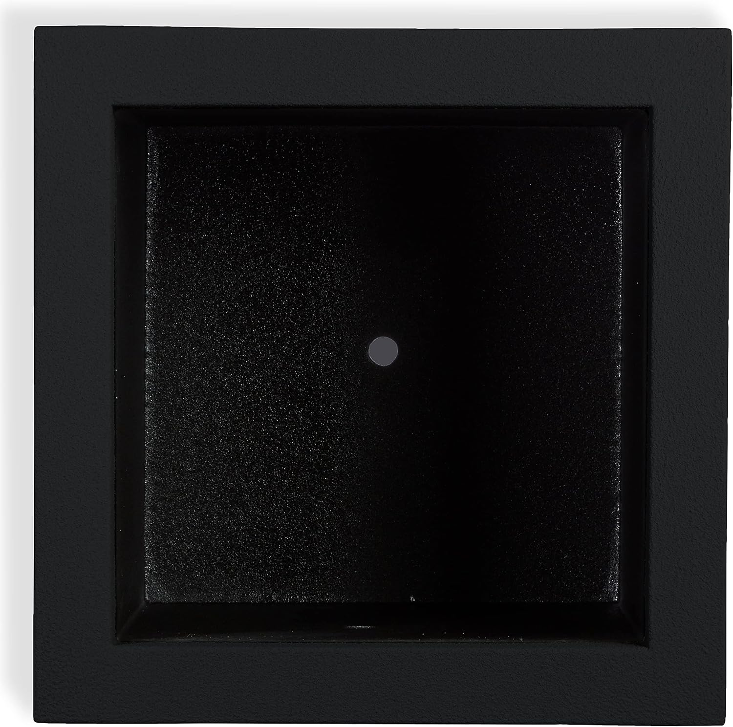 PolyStone Monterray Modern Outdoor/Indoor Square Planter, 23" L x 23" W x 19" H, Lightweight, Heavy Duty, Weather Resistant, Polymer Finish, Commercial Grade and Residential (Black)