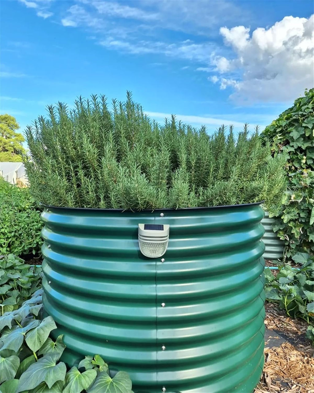 Vego garden 32" Tall 42" Round Raised Garden Bed Raised Bed Planter Box for Vegetables Flowers Patio-British Green