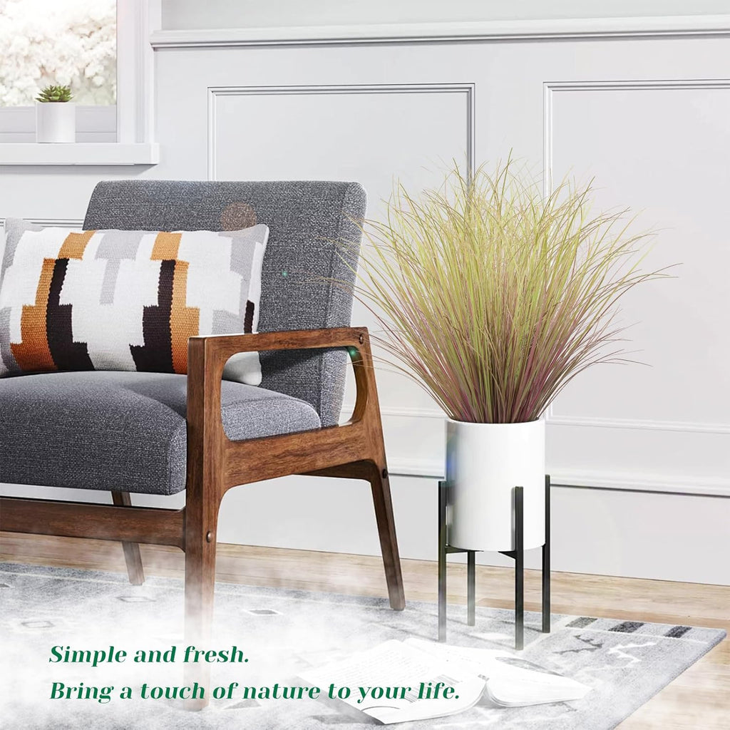 36Pcs Artificial Grass Plants, Faux Shrubs Wheat Grass, Artificial Tall Grass Fake Plants for Outdoor Decor,Artificial Greenery Stems Weed for Room Indoor Home Decor（Light Purple）