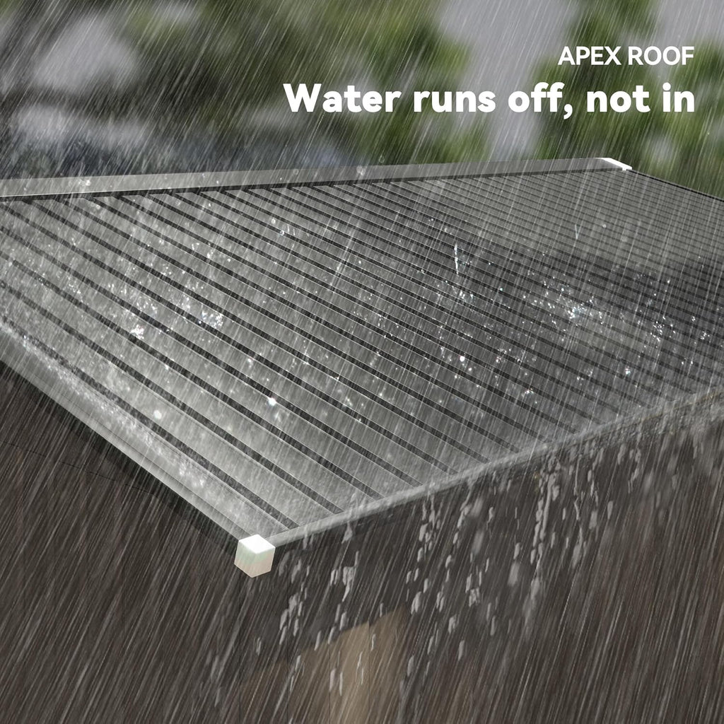 Outsunny 11' x 13' Outdoor Storage Shed, Garden Tool Metal Shed with Foundation Kit, Double Lockable Door, Air Vents and Sloping Roof, for Backyard, Patio, Lawn, Brown