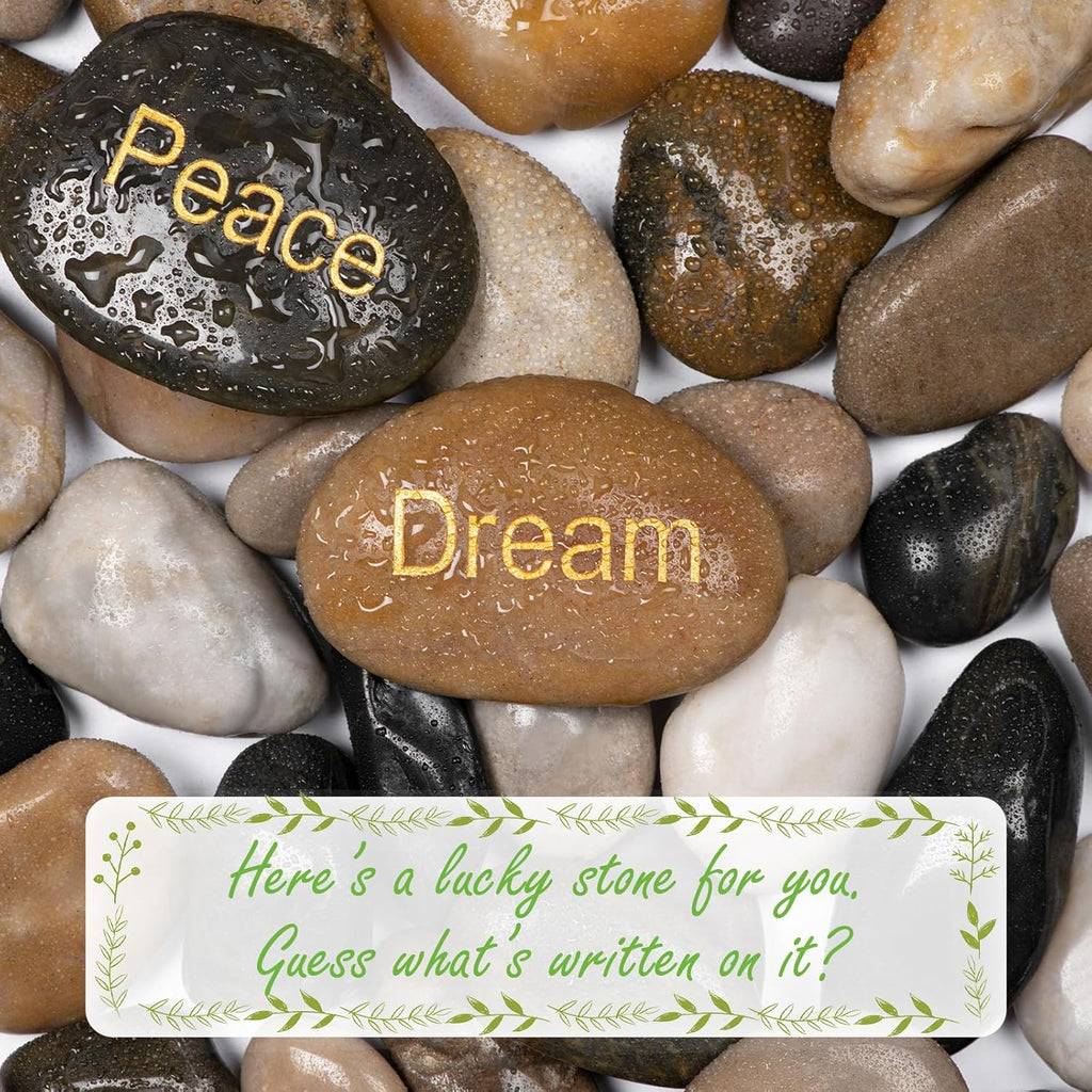 11lbs Mix Natural River Rocks, High-Polished Pebbles for Plants Garden, 1-2 inch Decorative Mix Stones, Ideal for Fish Tank, Vases, Crafting, Home Decor and Garden Landscaping Rocks,Mix