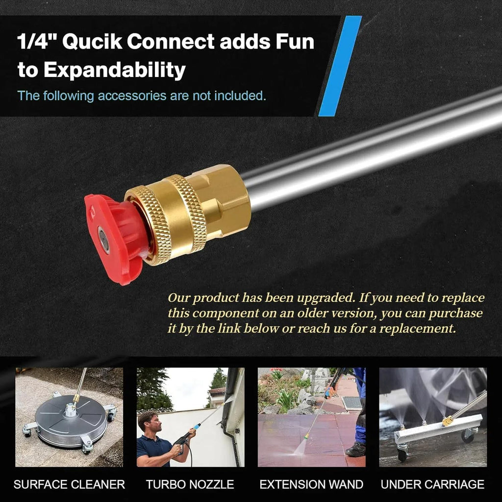 4800 PSI Pressure Cleaner- 4.0 GPM High Power Cleaner with 33FT Hose Reel, 4 Spray Tips and Soap Bottle for Car Washing, Fence Cleaning, Patio Maintenance（Upgraded） (Blue)