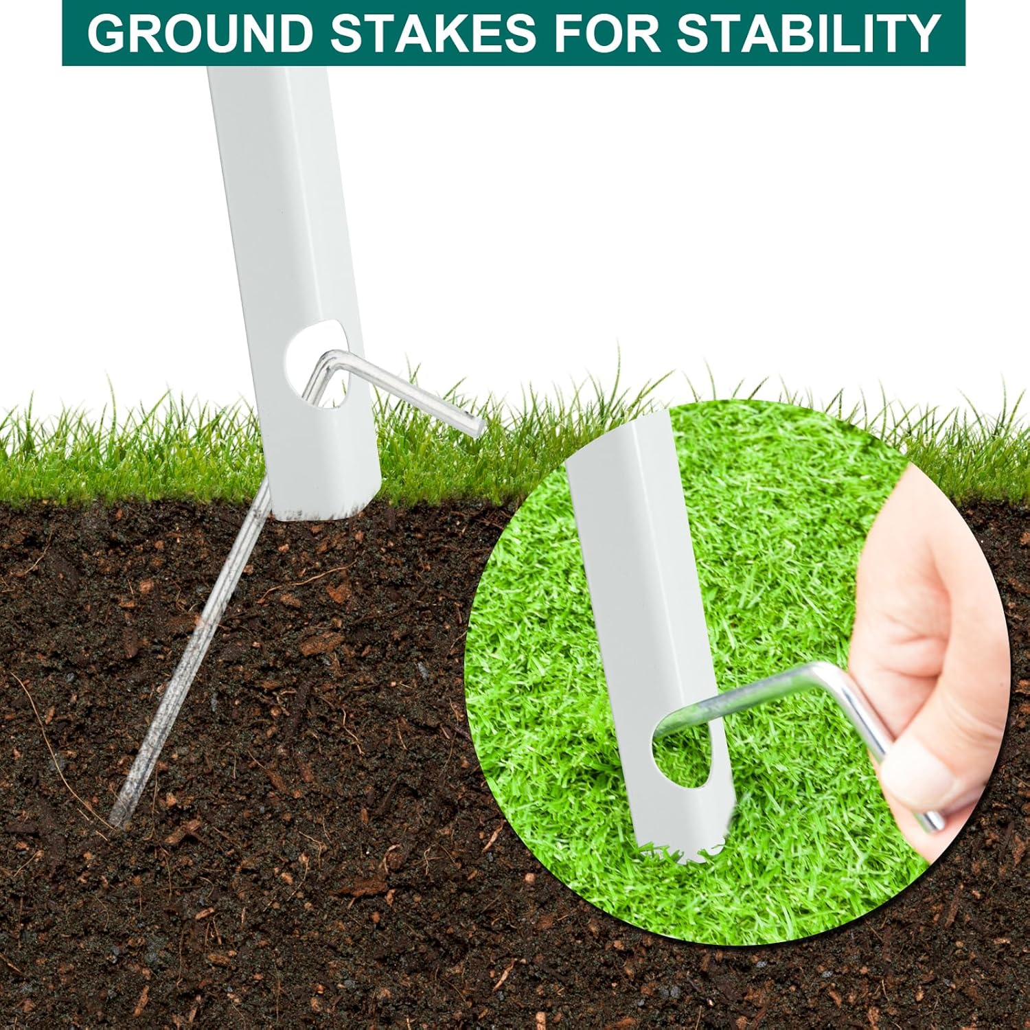 Garden Windmill for Yard Decor, 8 ft Tall Metal Windmill with Spinning Blades, Weather-Resistant Outdoor Windmill for Lawn, Farmhouse, Rustic & Farm Decor,White