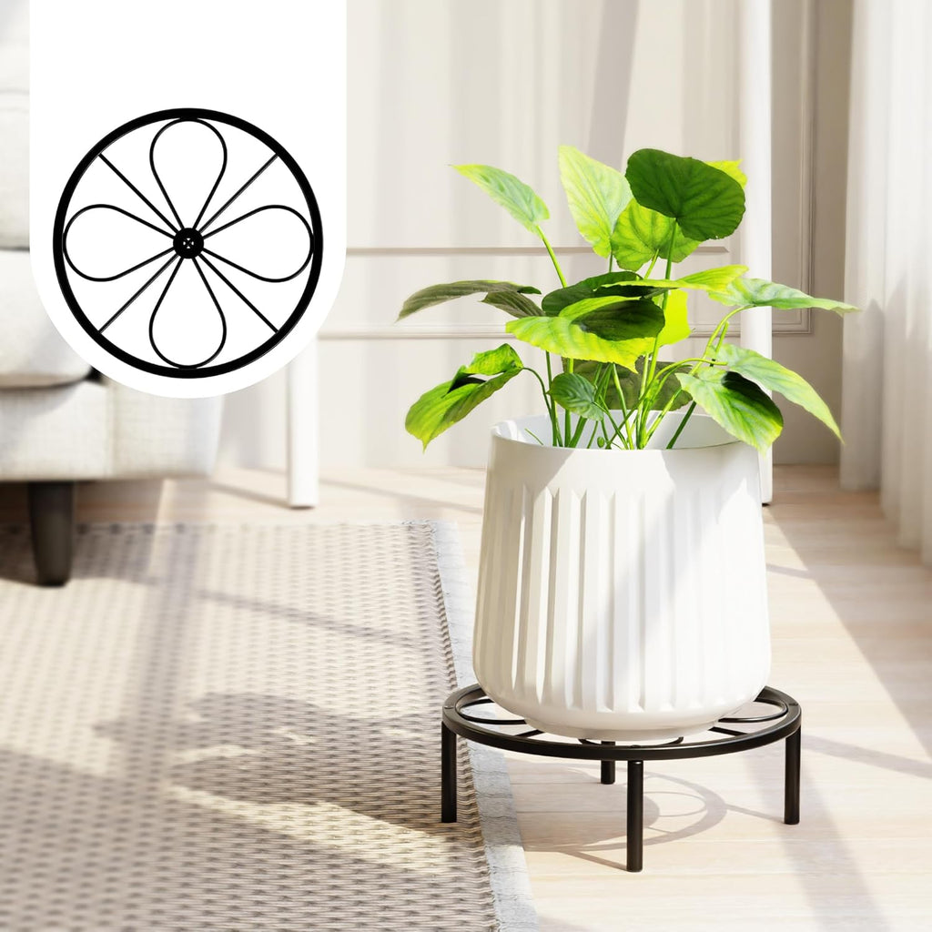 Plant Stand Plant Holder - Short Plant Riser for Garden Courtyard, Heavy Duty Flower Stand for Multiple Plant Indoor or Outdoor.