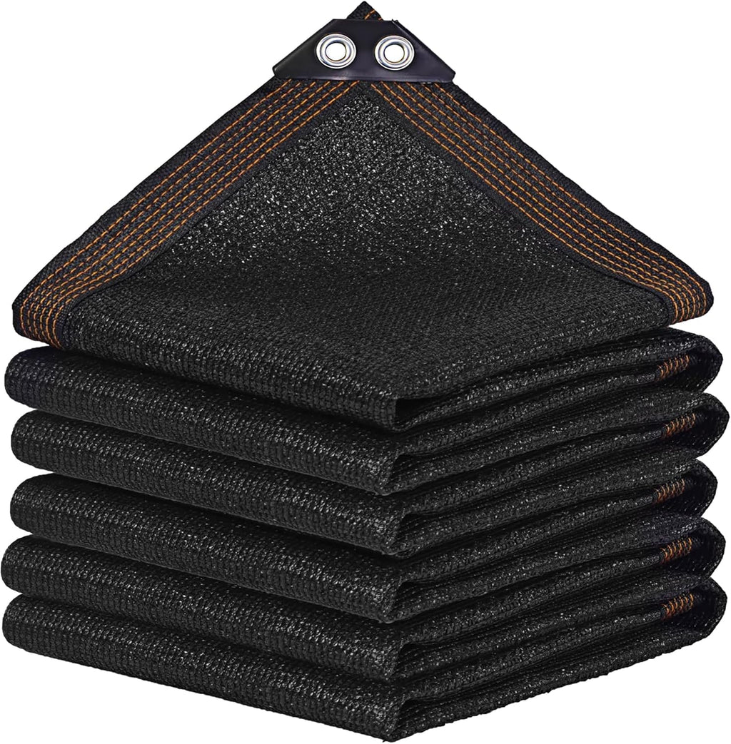 winemana Black Shade Cloth 40%, 8x20 FT Mesh Tarp - Garden Shade for Greenhouse, Patio, Vegetables, Plants Cover and Chicken Coops, Sun Shade Net for Outdoor Protection with Reinforced Grommets