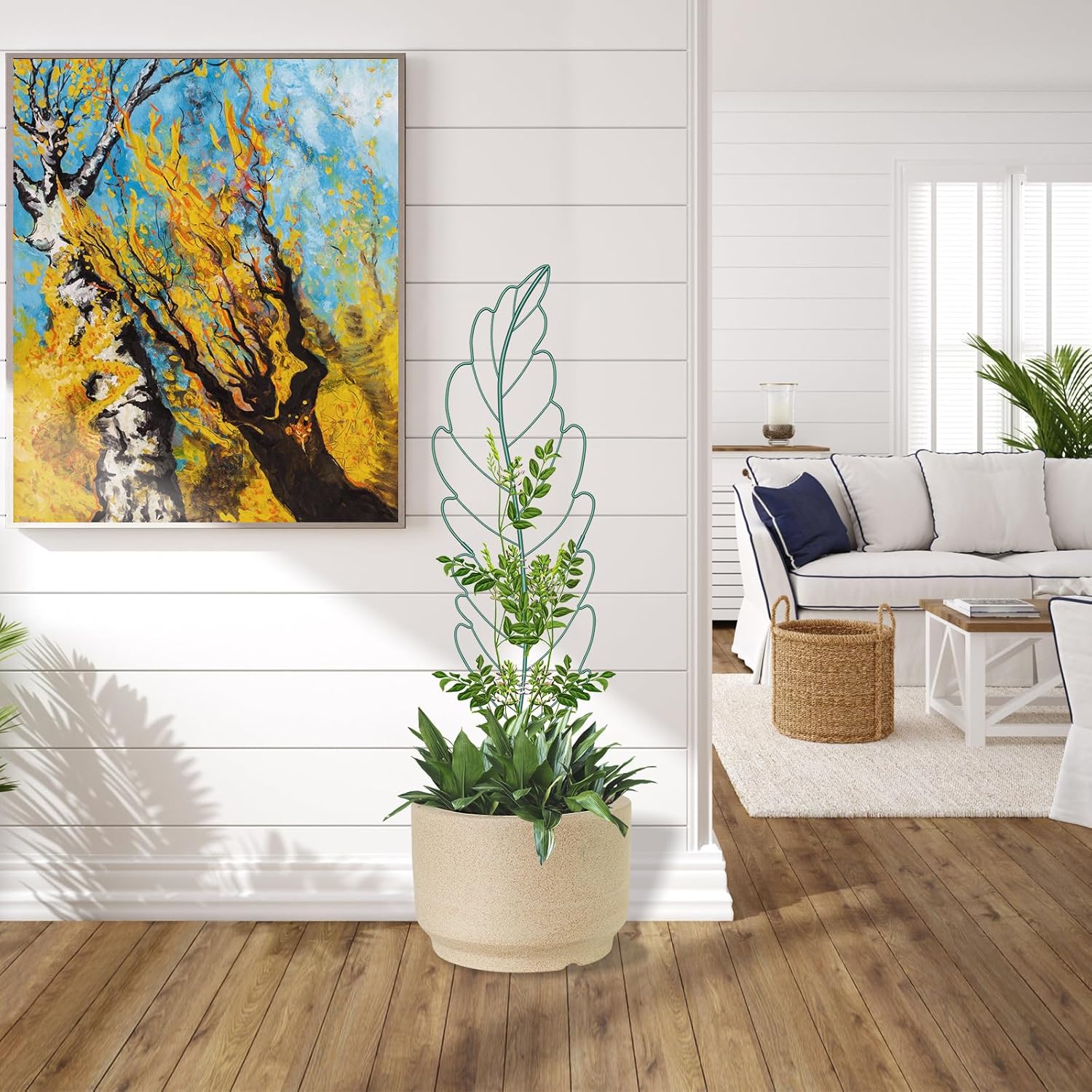 3 Pack 59x16in Metal Garden Trellis for Climbing Plants, Large Trellis for Climbing Plants Outdoor, Roses, Vegetables Vines Flowers Support, Large Decorative Outdoor Trellis