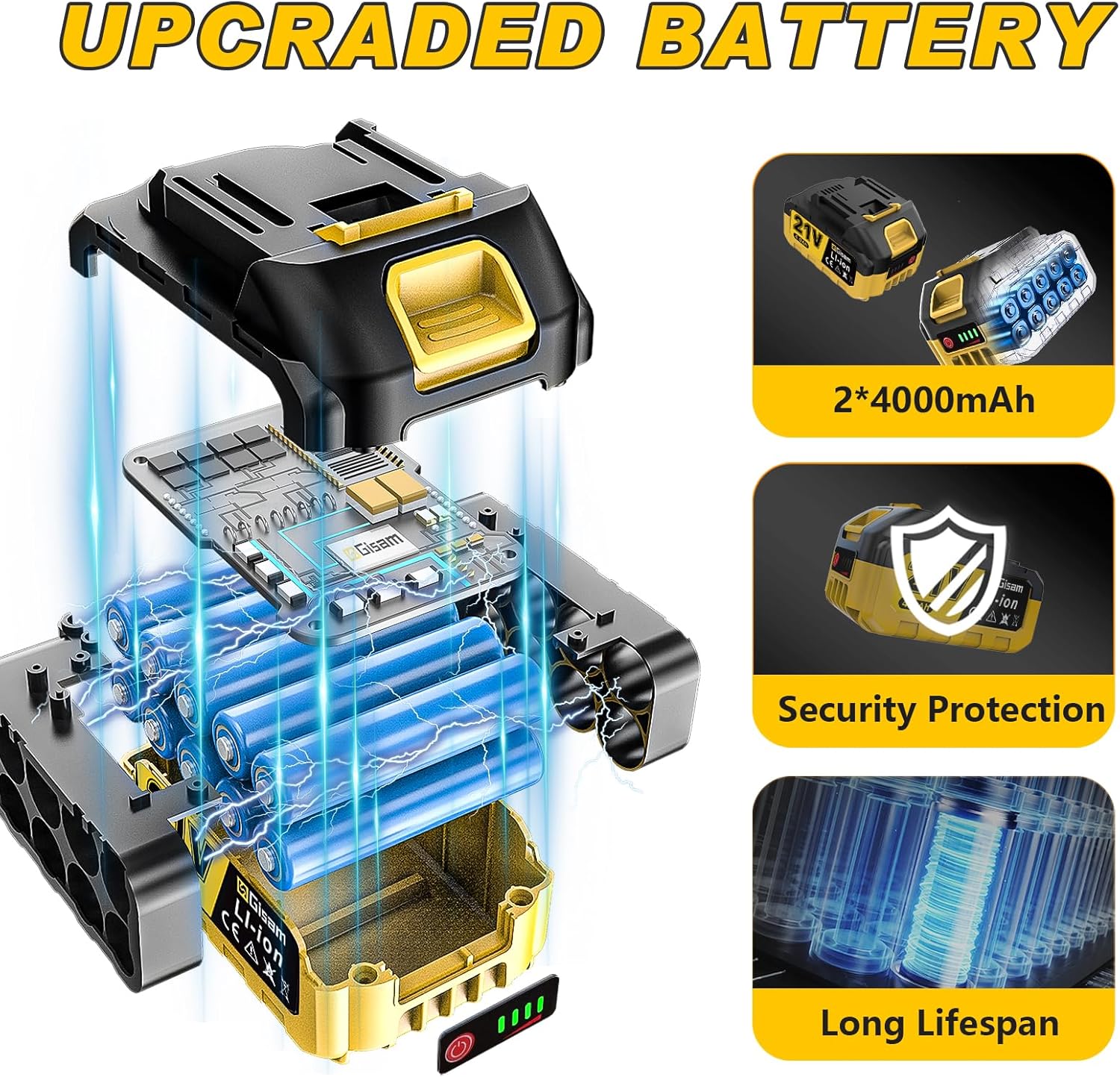 2-in-1 Electric Pole Saws for Tree Trimming,8" Mini Chainsaw Cordless with Extension Pole, 1000W Brushless Motor,Auto Oiling,15.58 FT Max Reach Extension Pole for Outdoors Pruning with 2×Batteries