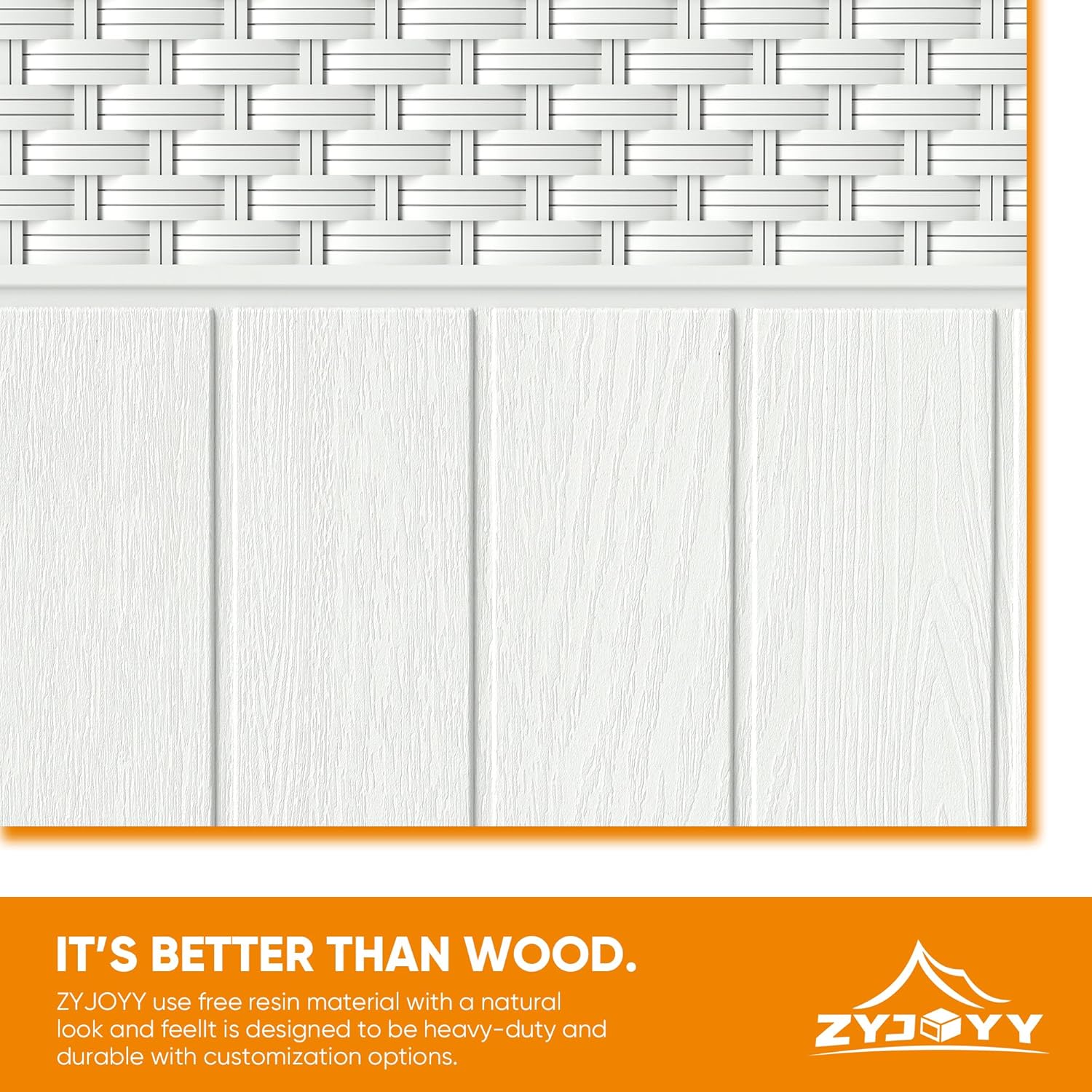 33 Gallon Resin Deck Box, Weatherproof Outdoor Storage Box for Patio, Garden and Yard, Lockable Waterproof Bin for Tools, Cushions, and Accessories, White