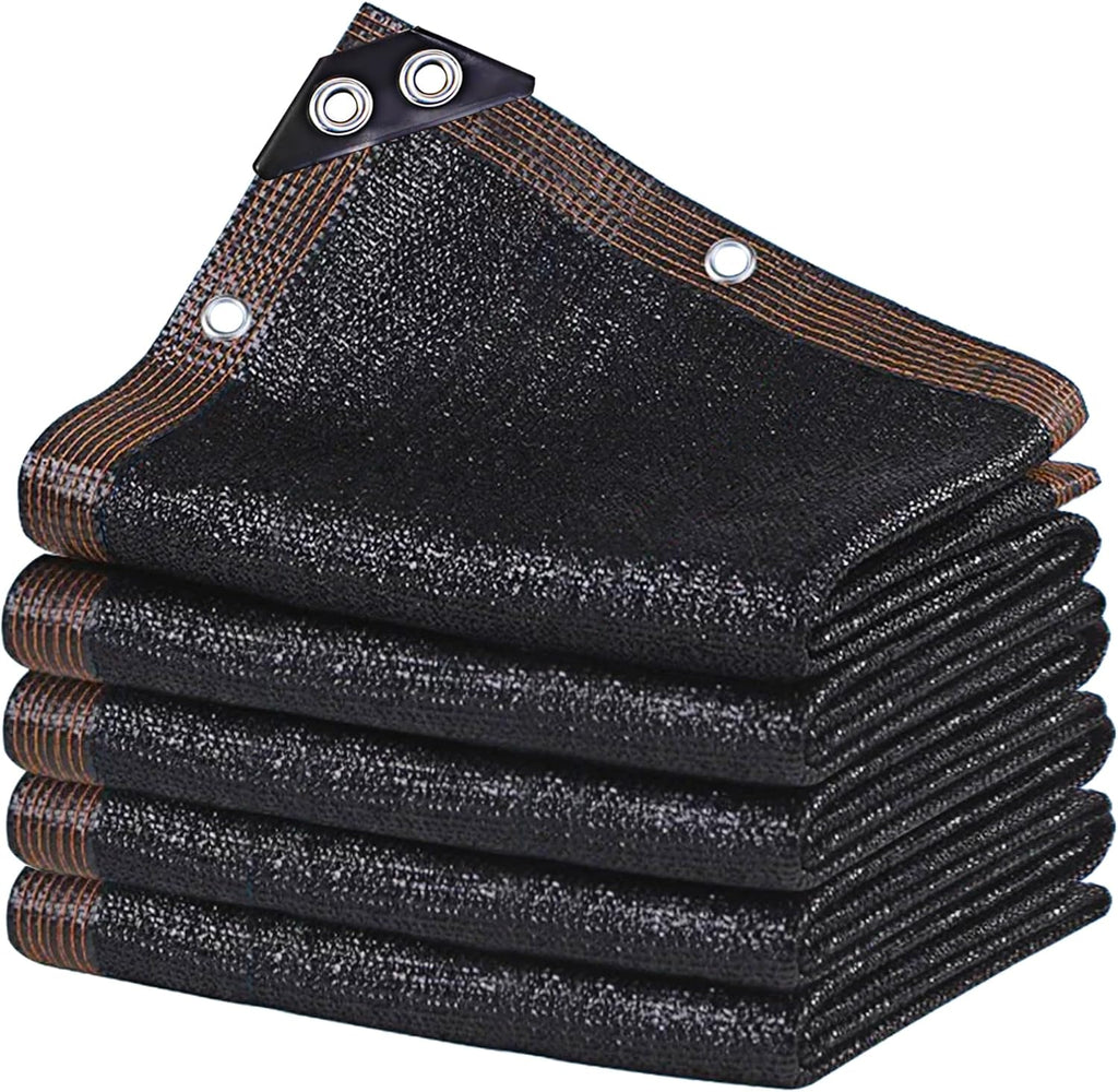 winemana Black Shade Cloth 30x30 FT– 70% Sun Shade Mesh Tarp for Greenhouse, Garden, Patio, Dog Kennel, Chicken Coop, and Outdoor Protection, Plants Cover Shade Netting with 2 Reinforced Grommets