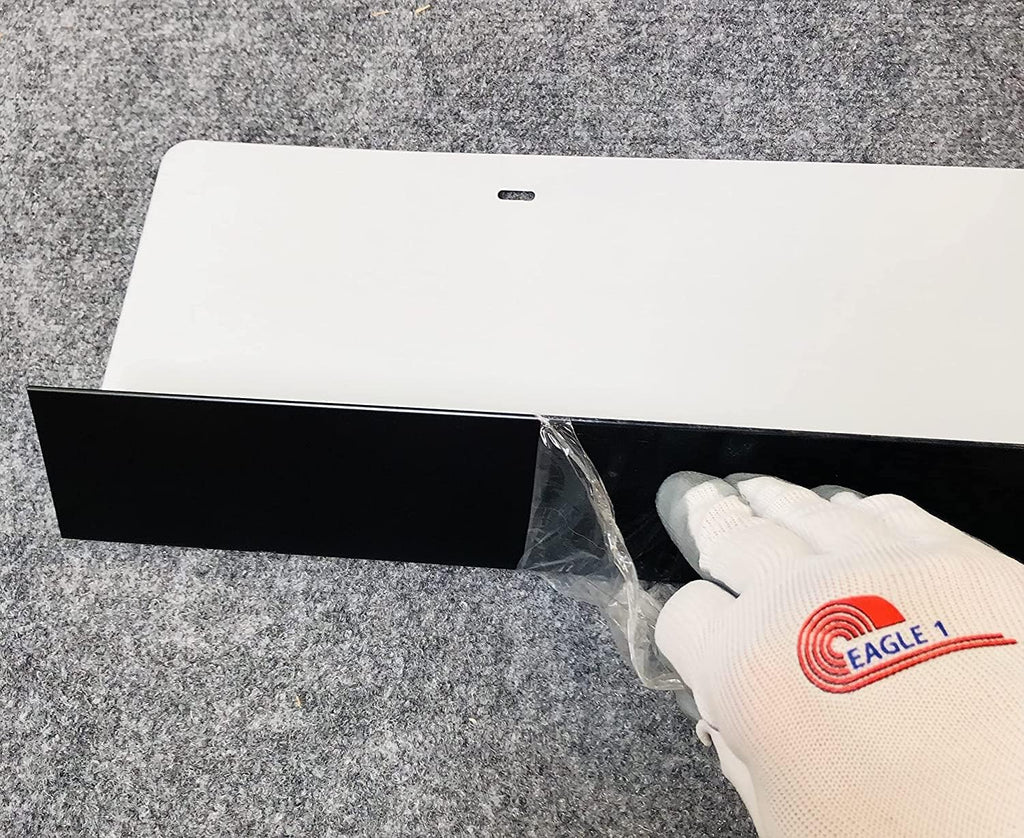 EAGLE 1- Shingle Roof Rain Diverter 40 Inches Long- 26 Gauge Material- Easy to Install- Includes Stainless Steel Nails (1, Black)