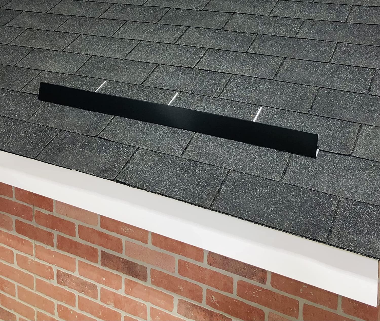 EAGLE 1- Shingle Roof Rain Diverter 40 Inches Long- 26 Gauge Material- Easy to Install- Includes Stainless Steel Nails (2, Black)