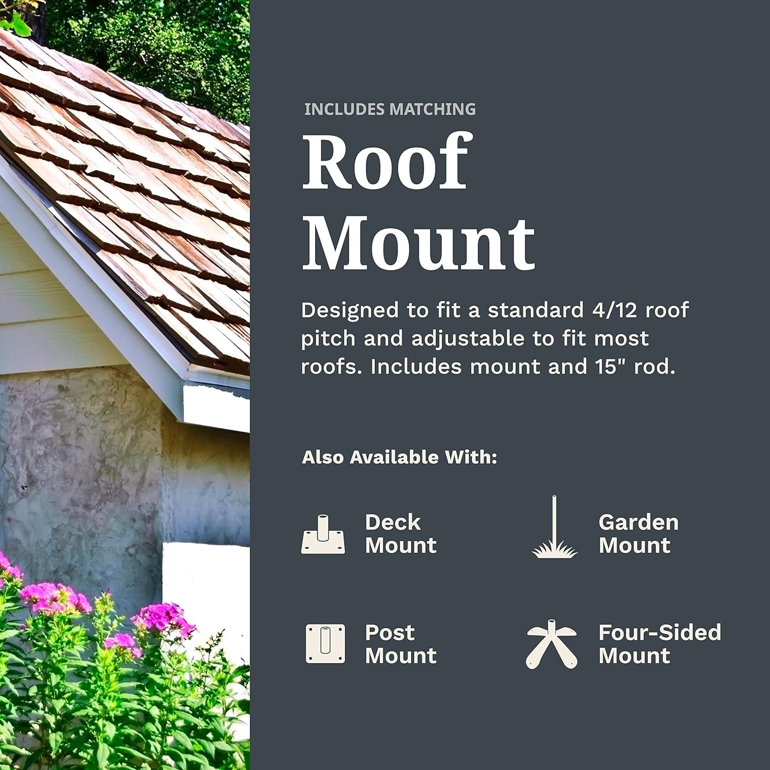 EZ Vane Steel USA Flag Weathervane 21” Height, Includes Metal Roof Mount, Wind Cups & Brackets | Hand-Crafted and Family-Owned, Made in The USA with Triple Powder Coating, Limited