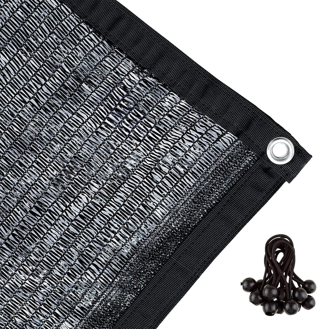 Agfabric 12x16ft Shade Cloth 50% Garden Shades Sunblock Shade Cloth with Grommets for Garden Patio,Black