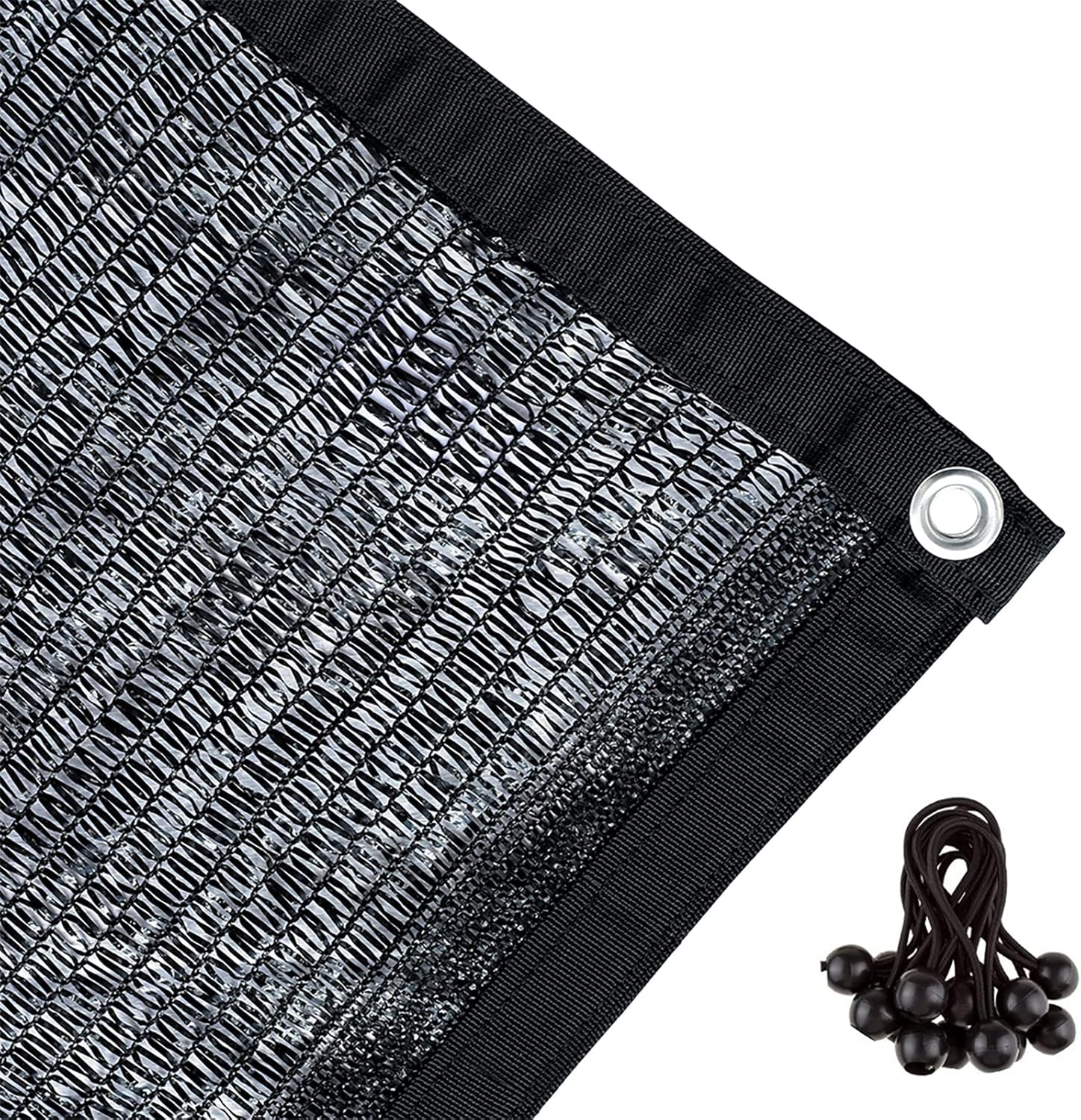 Agfabric 12x16ft Shade Cloth 50% Garden Shades Sunblock Shade Cloth with Grommets for Garden Patio,Black