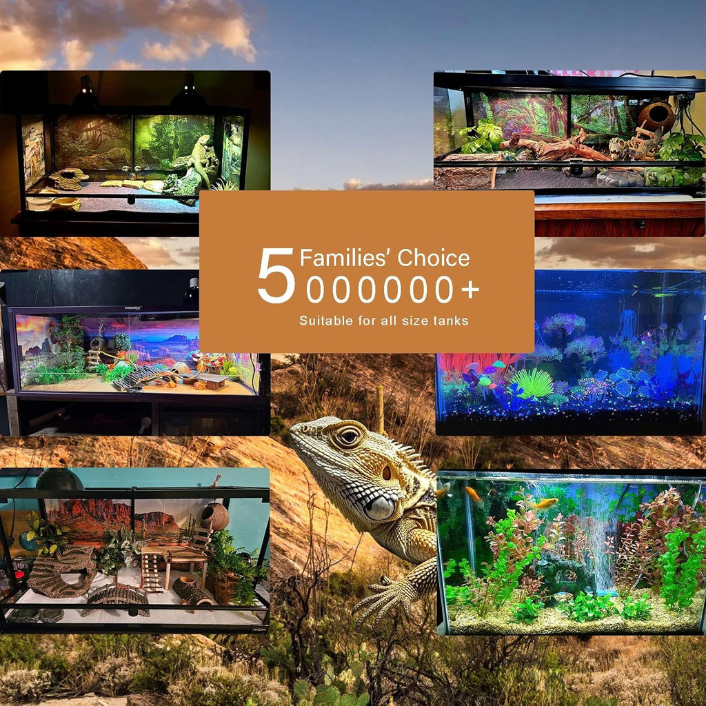 Aquarium Background Various Underwater Grass Plants Aquarium Backdrop Vivid and Fresh Green Aquatic Plants Stone River Bed and Dead Wood Yellow Stone Fish Tank Background 24x12in