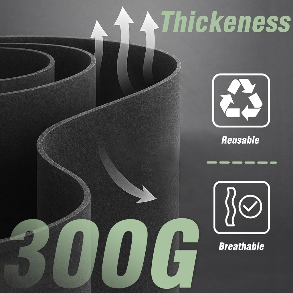 PHYEX 12-Pack 7 Gallon Grow Bags, Heavy Duty Fabric Pots with Handles, Reusable Plant Bags for Vegetable, Herbs & Flowers, BPA-Free, Breathable, Durable