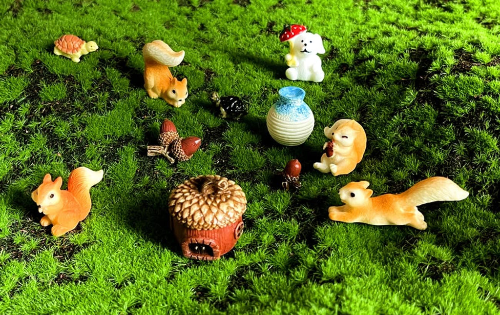 HYG Miniature Fairy Garden Accessories, Figurines, Landscape Set, Potted Horticulture Ornaments for Decoration