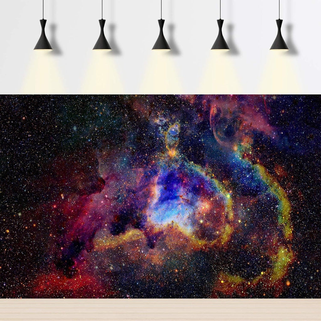 Outer Space Aquarium Background Fantasy Alien Planet Nebula and Galaxies Terrarium Background Stars Nebula Atmosphere Fish Tank Background Outer Space Reptile Tank Background 24x16in