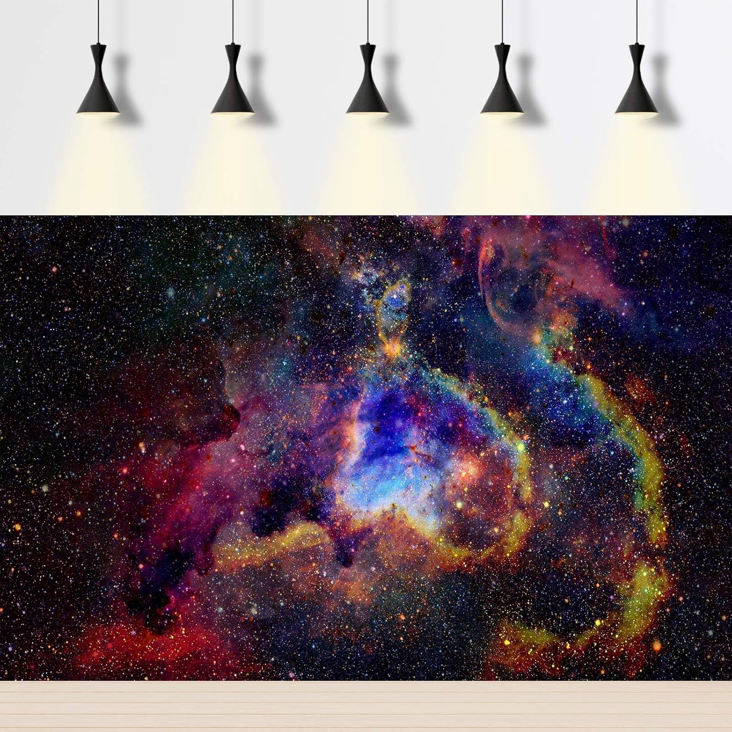 Outer Space Aquarium Background Fantasy Alien Planet Nebula and Galaxies Terrarium Background Stars Nebula Atmosphere Fish Tank Background Outer Space Reptile Tank Background 30x18in