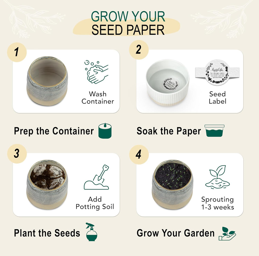 The Growing Candle, Lilac Scented Aromatherapy Candles, 10oz Pot, 100% Soy, Greta