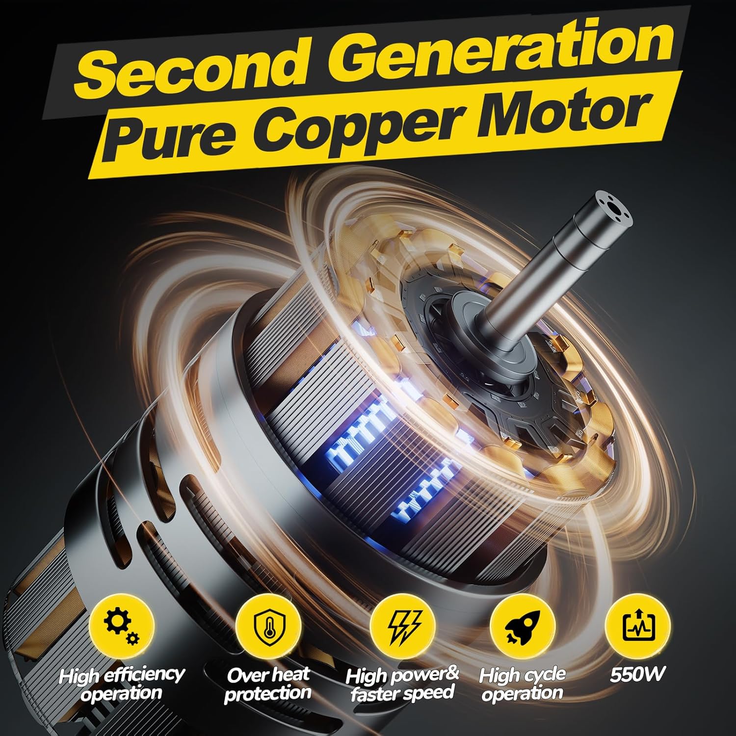 Cordless Electric Chainsaw, 6-Inch Mini Chainsaw 21V with 1 Battery, Battery-Powered Handheld Saw for Tree Trimming & Garden Maintenance