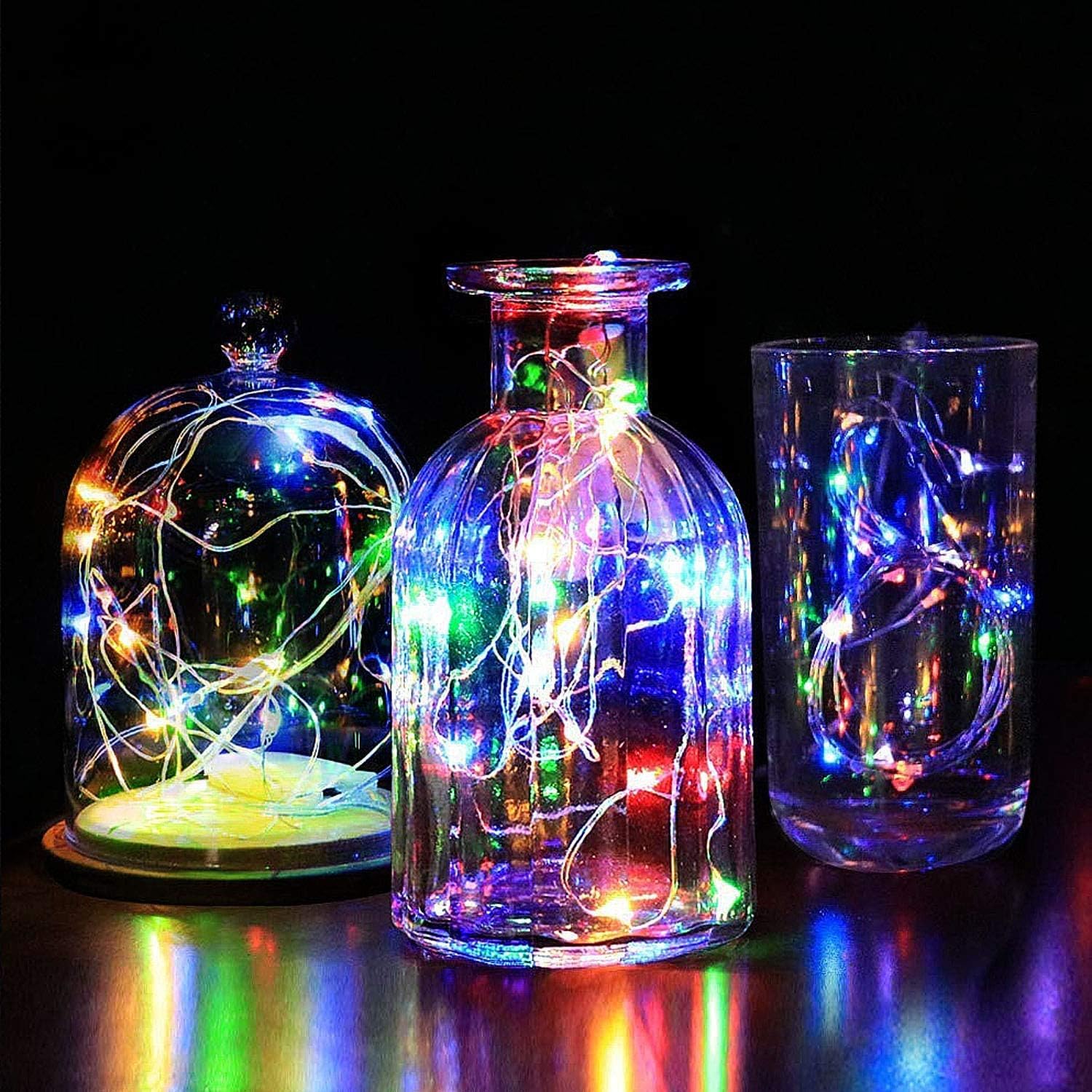 4 Pack Solar Powered Copper Wire String Lights Outdoor, Total 400 LEDWaterproof 8 Modes Fairy Lights for Garden, Patio, Party, Yard, Christmas (Multi-Color)