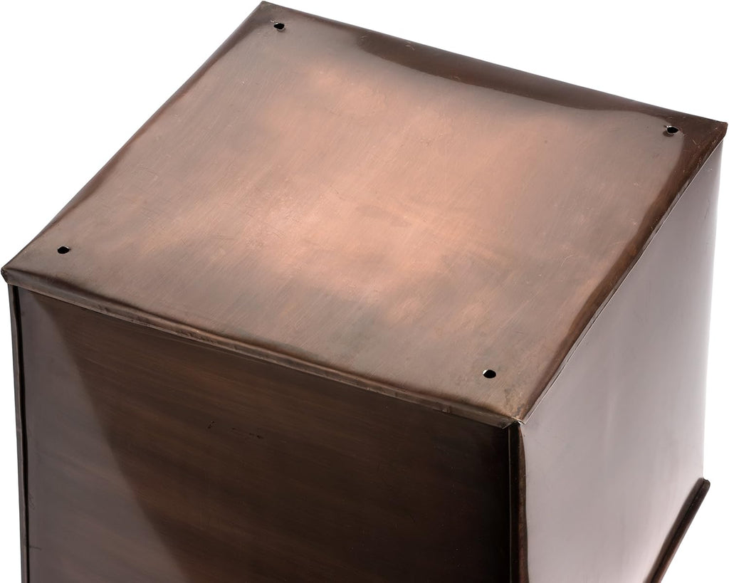 H Potter Tall Copper Planter Large Patio Pot for Indoor Outdoor