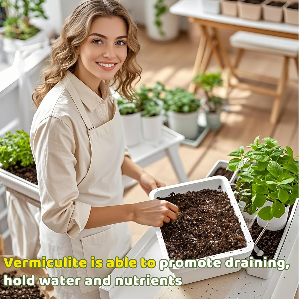 Vermiculite for Gardening 2qt, Horticultural Sand Perfect for Seed Starter or Propagation by Cutting, Soil Addictive for Aeration and Moisture Retention