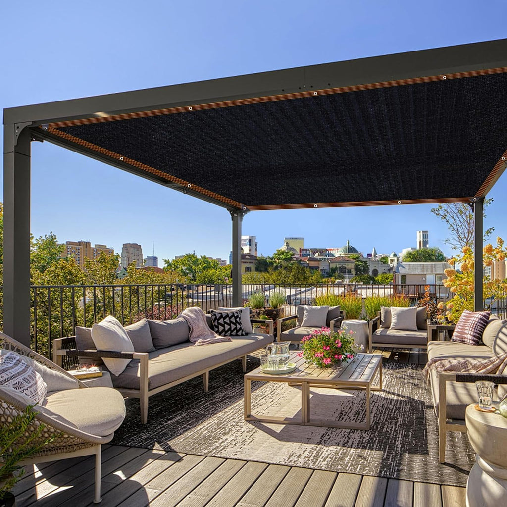 Shade Cloth 90% Sunblock Net for Garden Patio,Shade Sails -for Plants Greenhouse Outdoor Pergola Lawn Swimming Sun Protection Screens for Kennel Chicken Coop Easier to Hang Net Cover