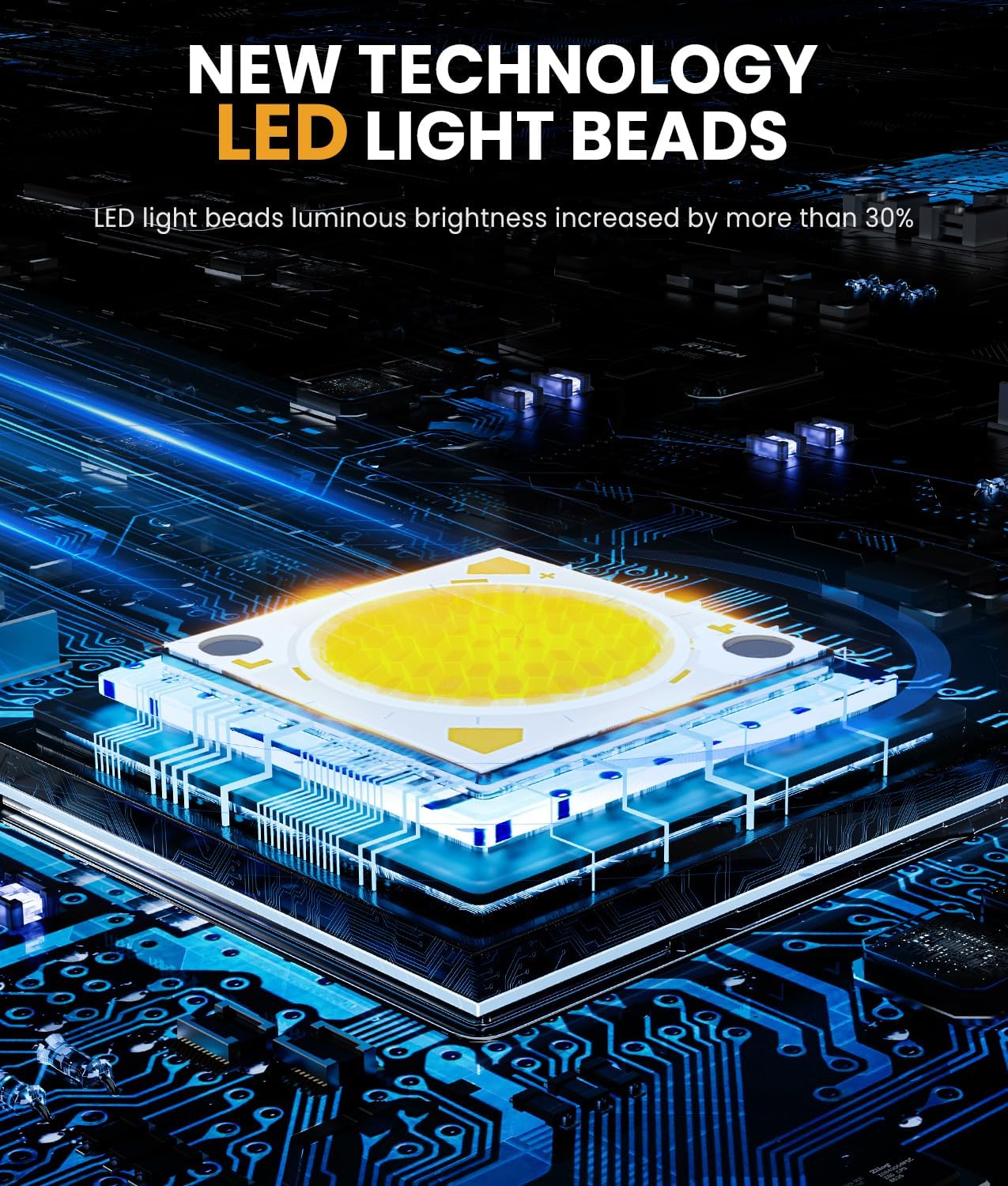 Large Panel Solar Spot Lights Outdoor 4 Pack, [58 LED/3500K/3 Modes] Solar Pathway Lights Waterproof IP67, Auto On/Off, 2-in-1 Wall Light Outdoor Light for Tree Yard Garden Pathway